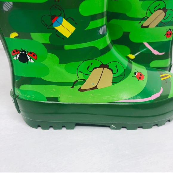 Kids' Bug Camo Garden Rain Boots Green - Picture 6 of 6
